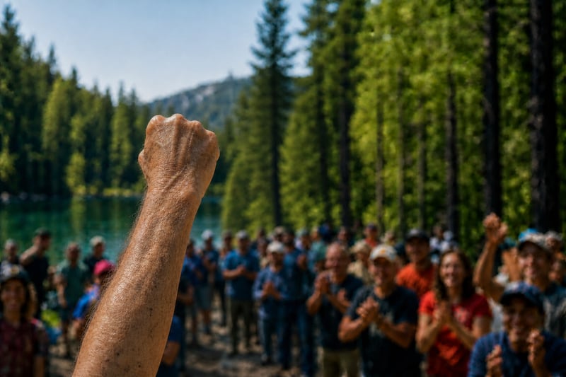 Elderly Mans Arm with Tan Veins