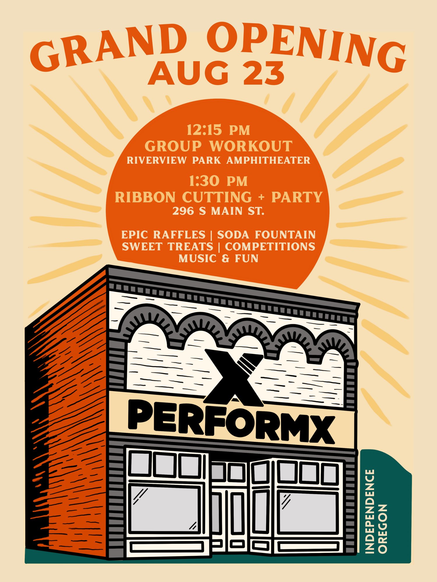 Performx Grand Opening Poster Performx Grand Opening Poster